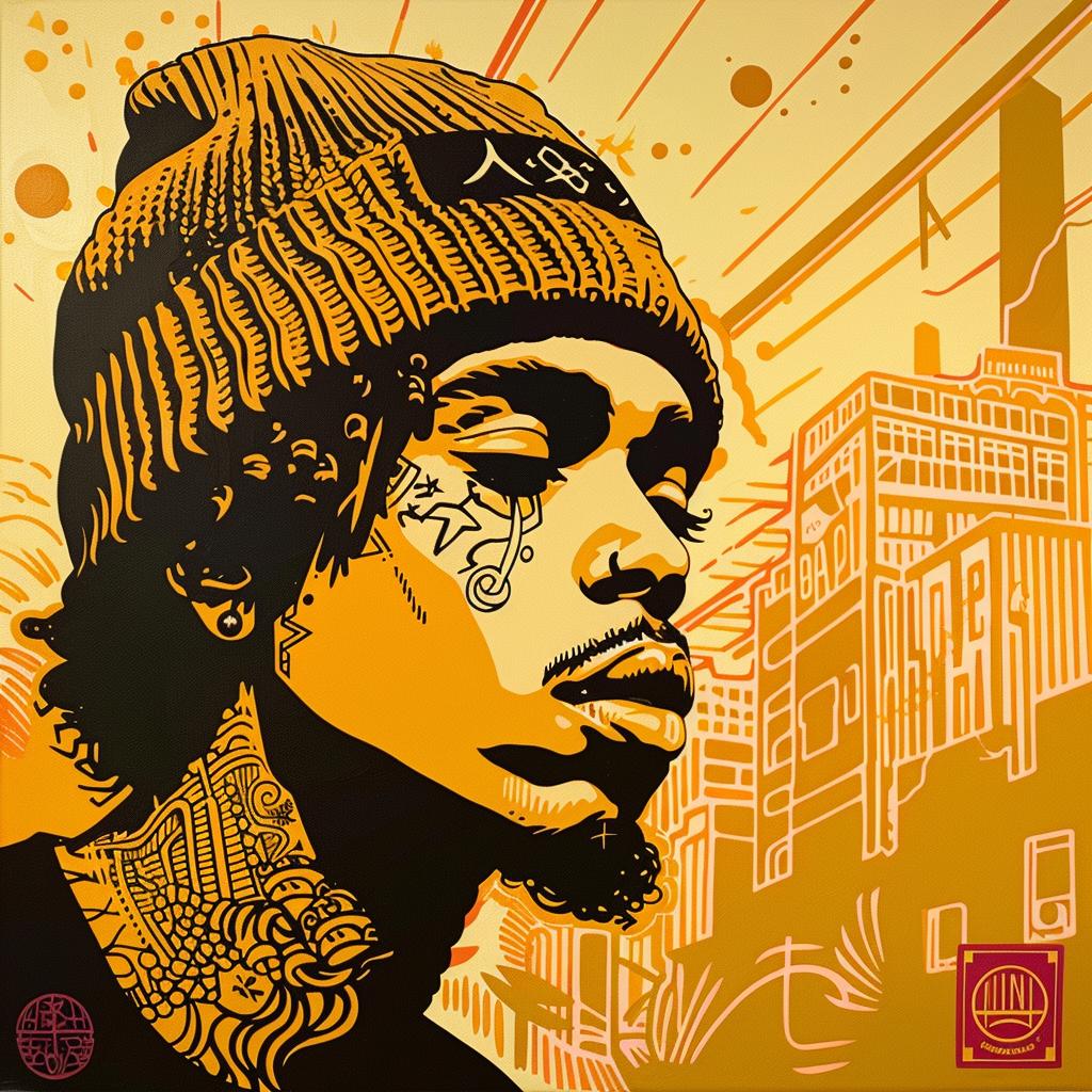 DAngelo  Russell  person  art  portrait  style  knit  cap  fashion  design 945085