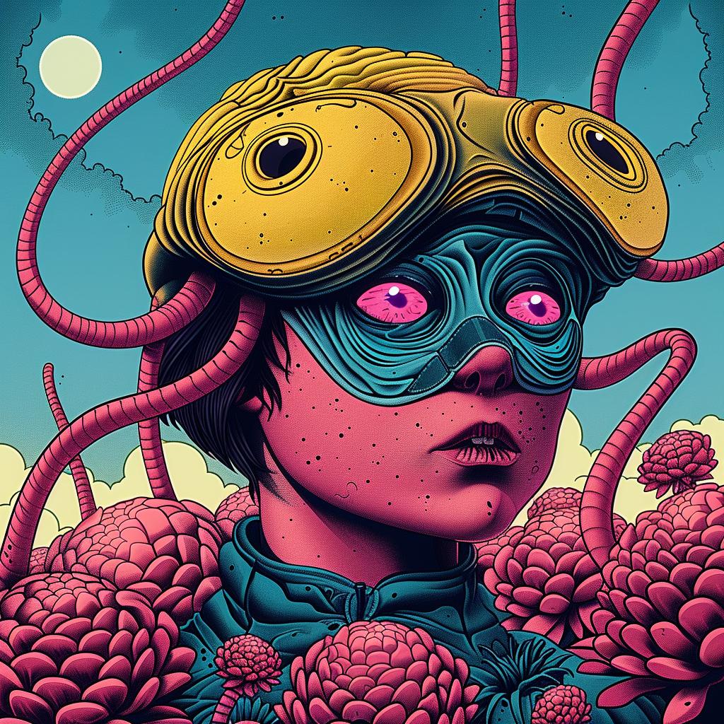 woman  tentacles  pink  eyes  fantasy  surreal  portrait  colorful  dreamlike  creative 947337