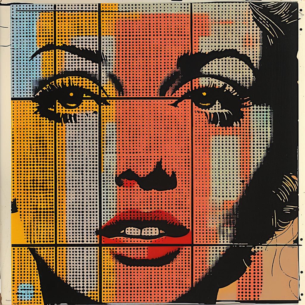 painting  woman  square  face  portrait  art  colorful  expression  medium  style 951241