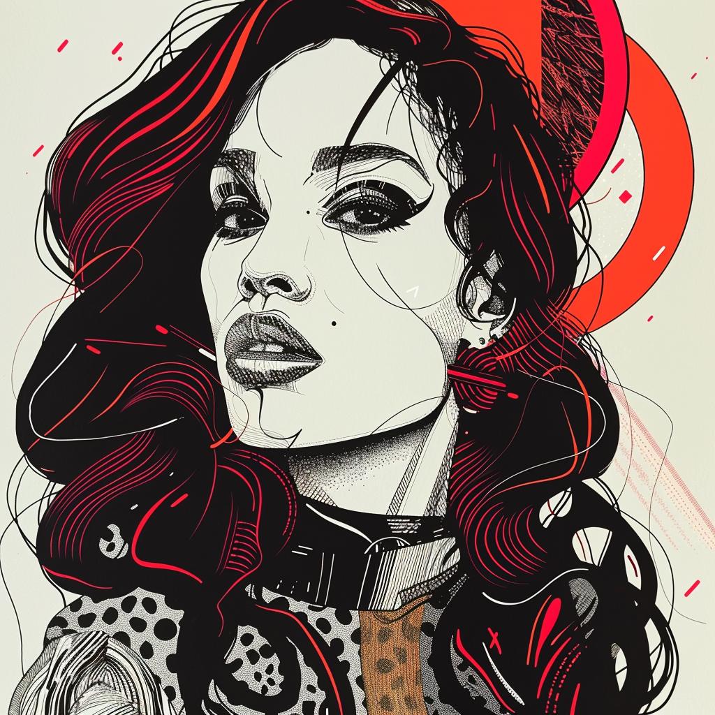Pop Art  Kerry  Washington  model  red  eyes  long  hair  artwork  digital 939015