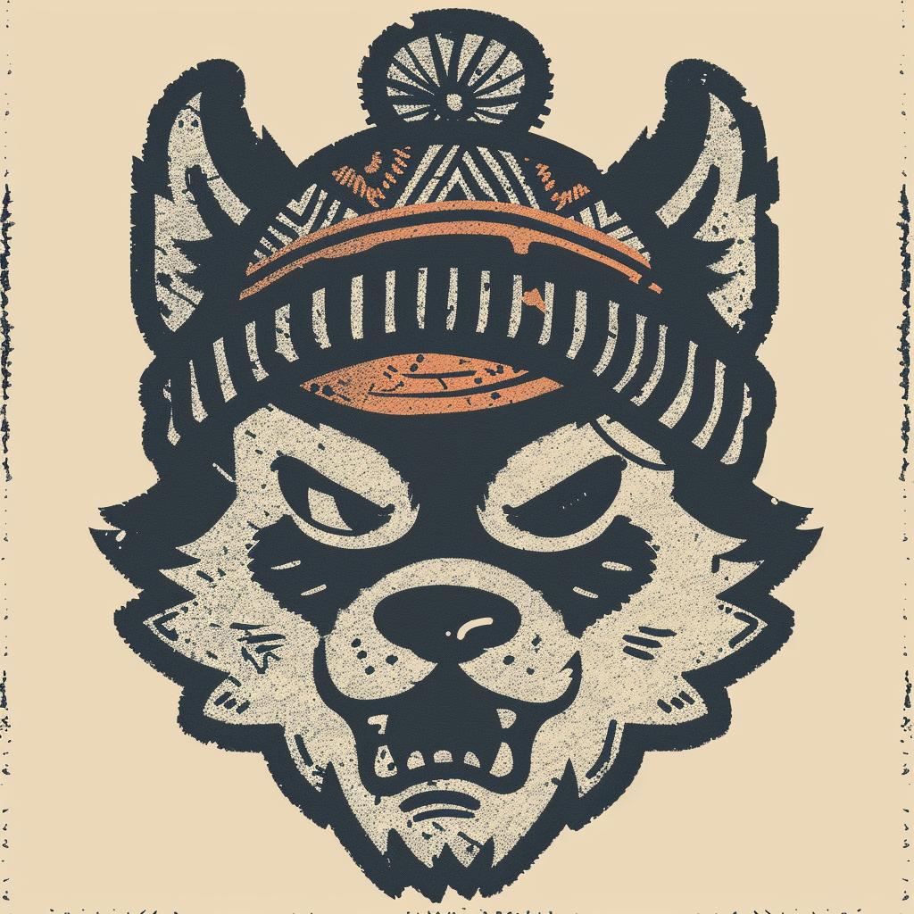 animal  aggressive  streetwise  knit  hat  minimal  culture  wolf  urban  character 958999