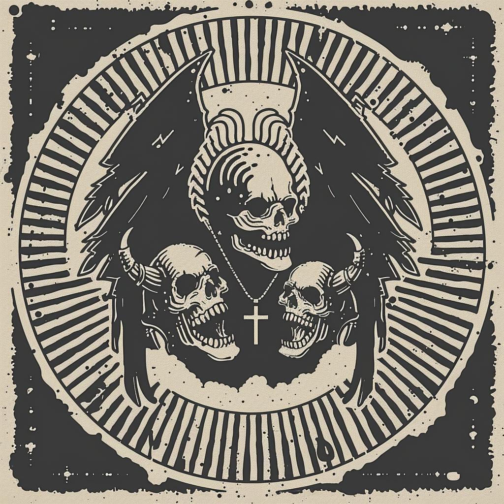 heraldry  art  provocative  devil  skulls  grungy  background  circle  occult  dark 932966