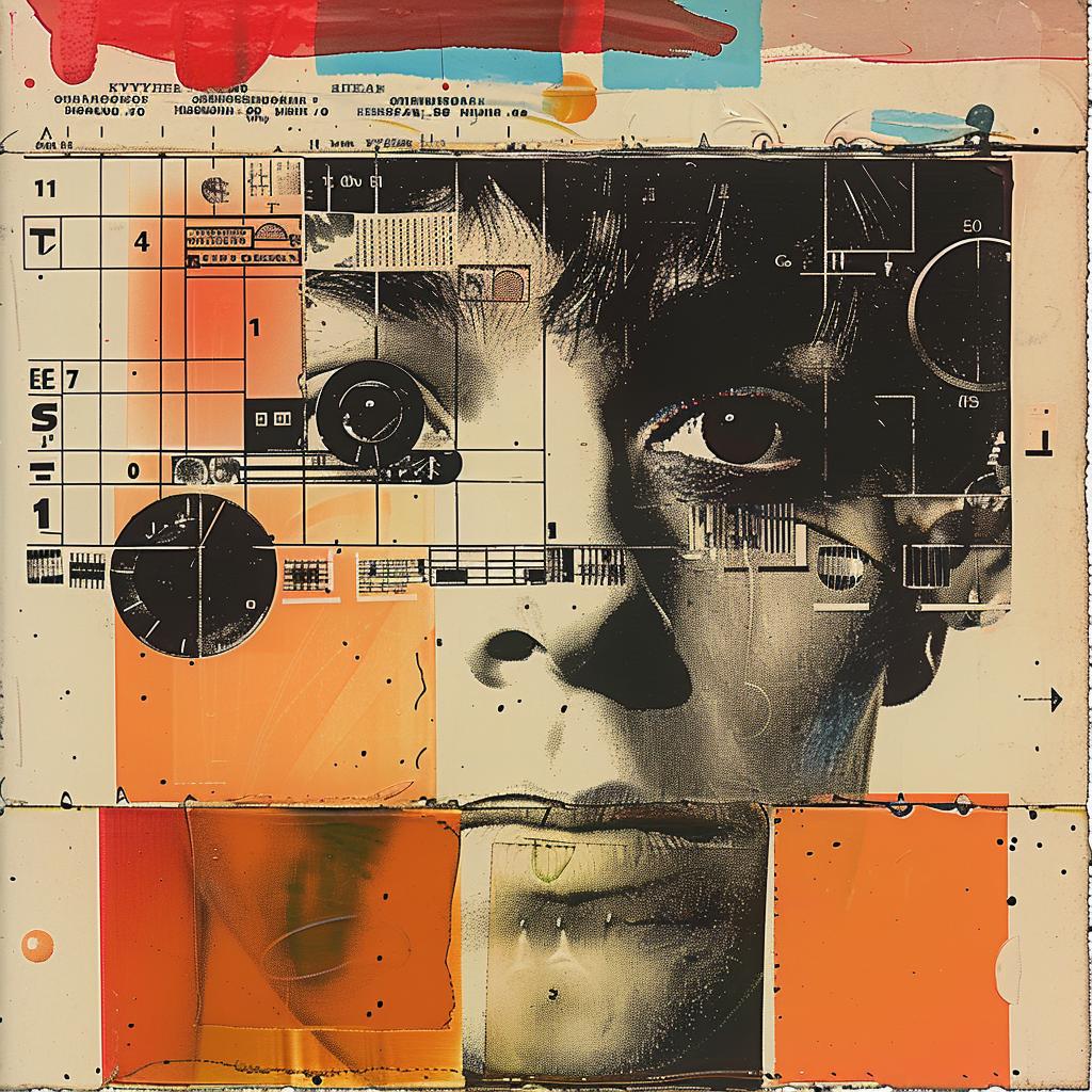 collage  cyborg  portrait  abstract  vibrant  emotion  red  orange  man  digital 937512