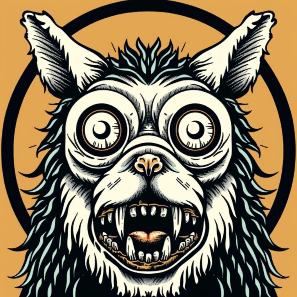 wolf  cartoon  bigeyes  fangs  playful  character  wildlife  humorous  exaggerated  cute 939818