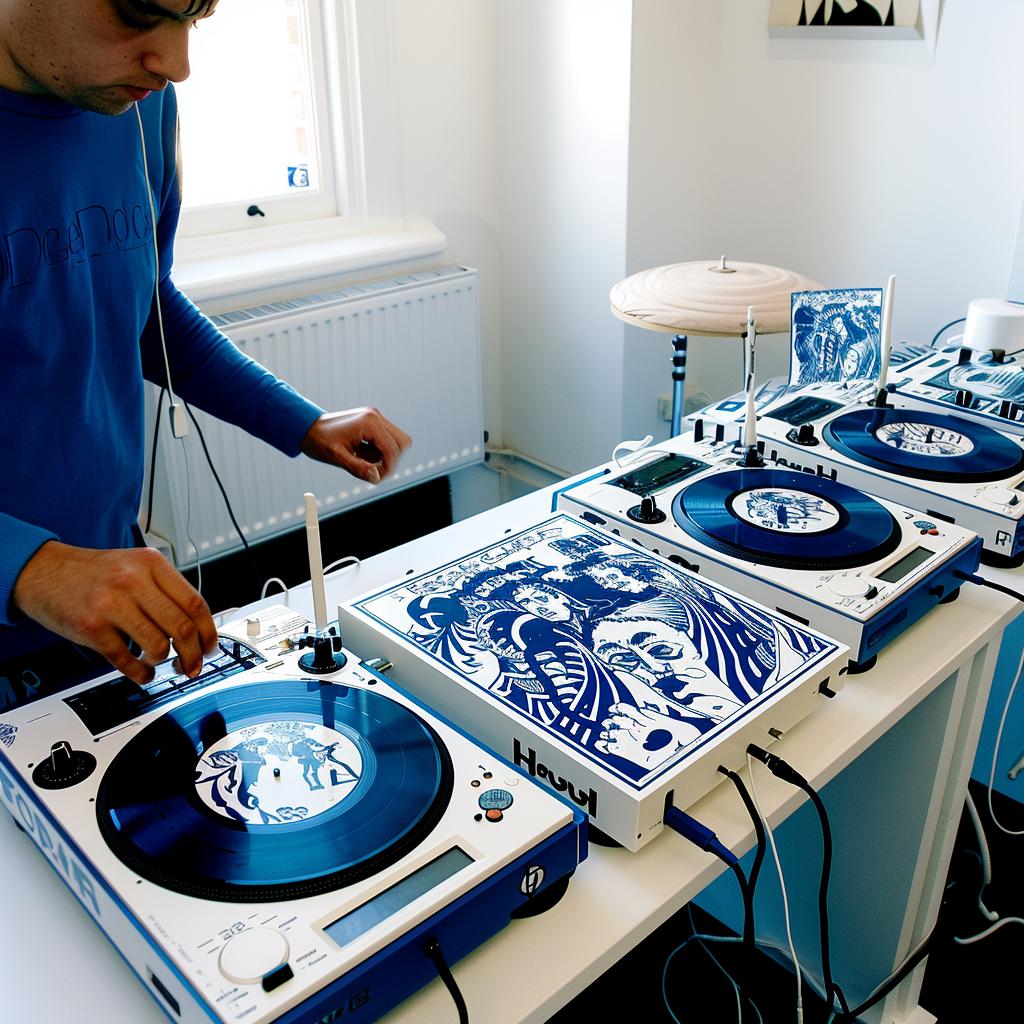 hip-hop  DJ  records  mixing  man  turntable  music  cartoon  console  art 1027873