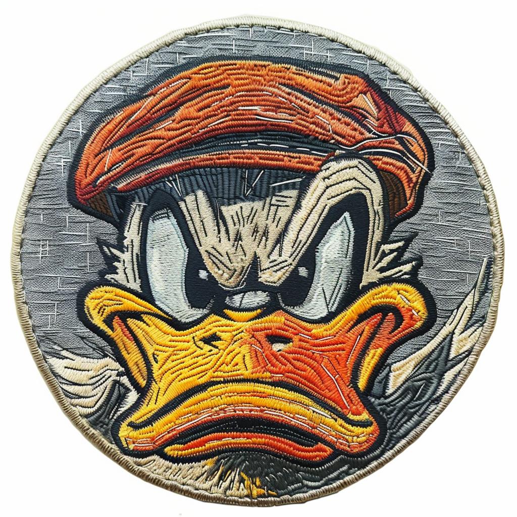 patch  duck  hat  chenille  embroidery  streetwear  minimal  angry  colors  design 954833
