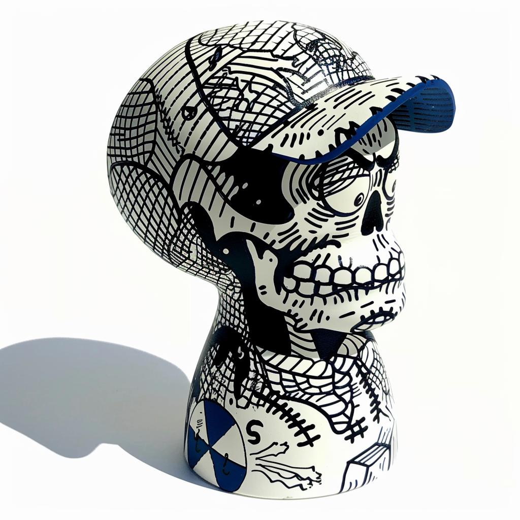 skeleton  skull  hat  illustration  front-facing  graphic  bones  dark  skullart  streetart 1027544