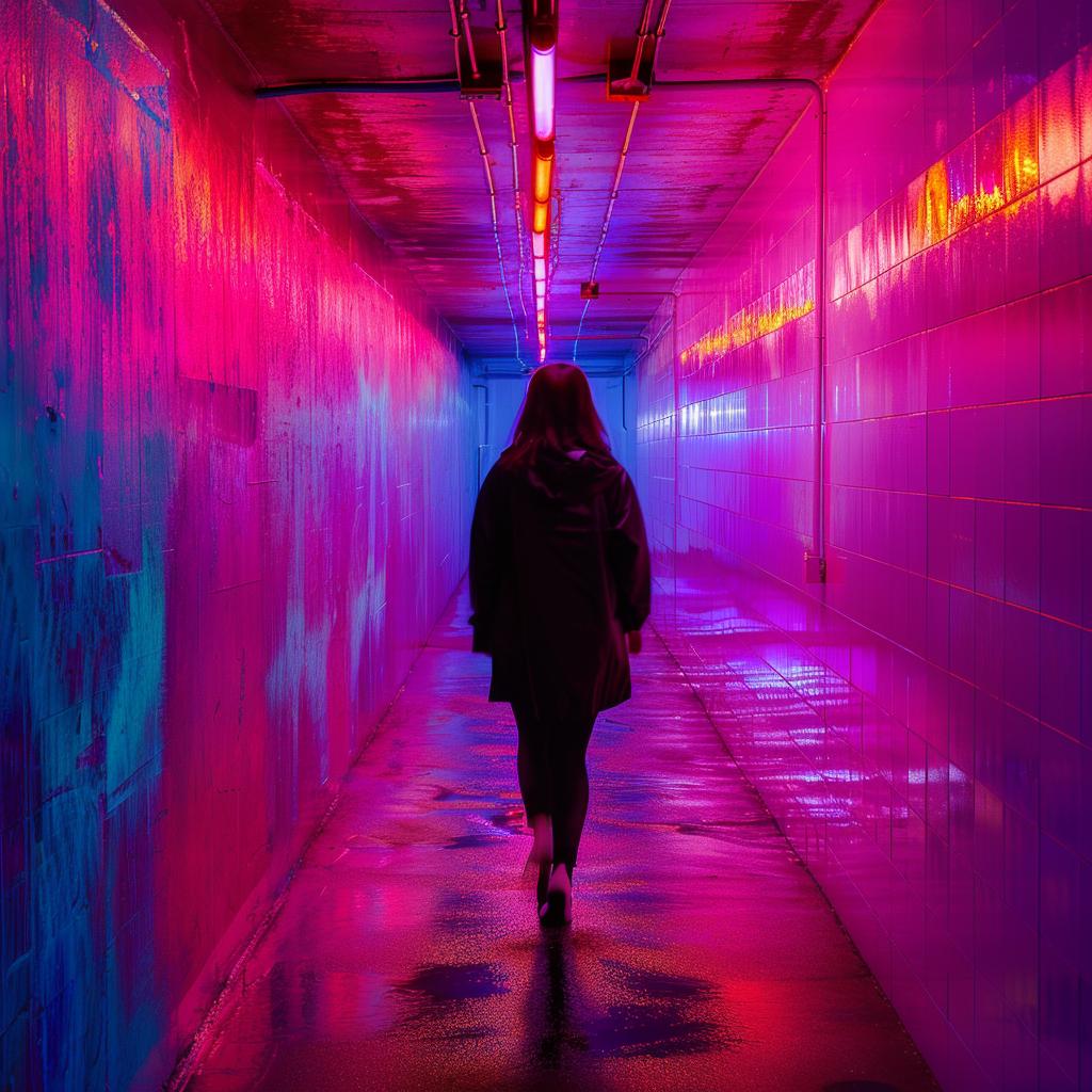 surreal  neon  sci-fi  tunnel  color  lighting  glow  unusual  award-winning  photo 965810