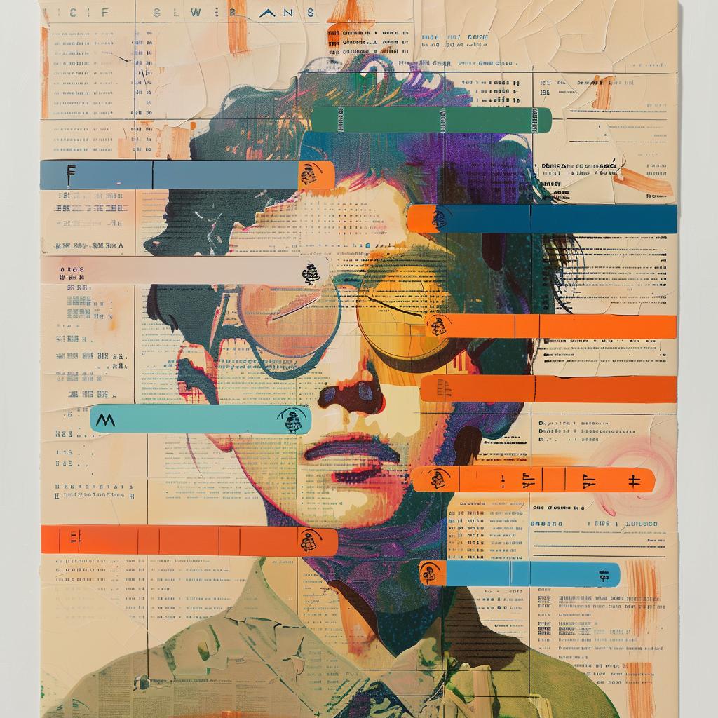 man  portrait  glasses  colorful  paletteknife  biological  illustration  modern  realistic  vibrant 974986