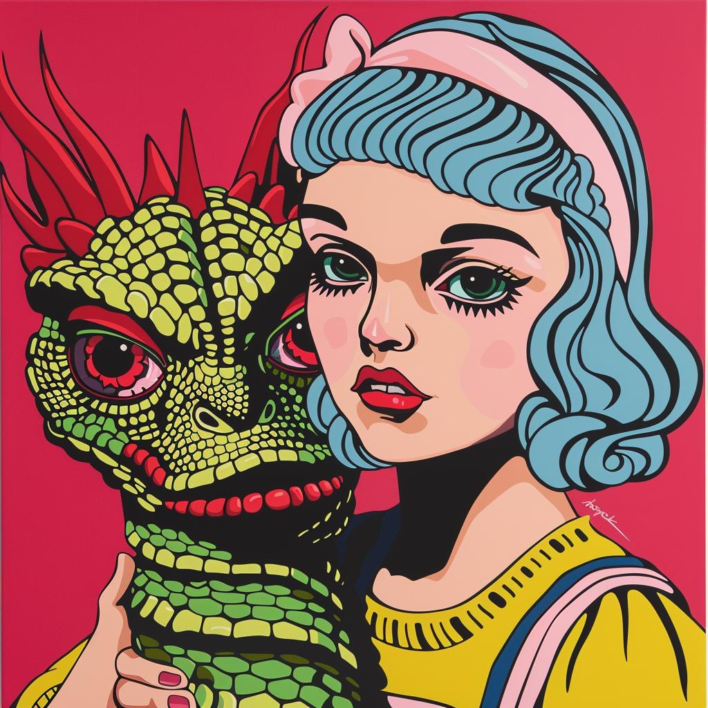 todd  schorr  painting  girl  dragon  surreal  colorful  detailed  fantasy  artistic 1023253