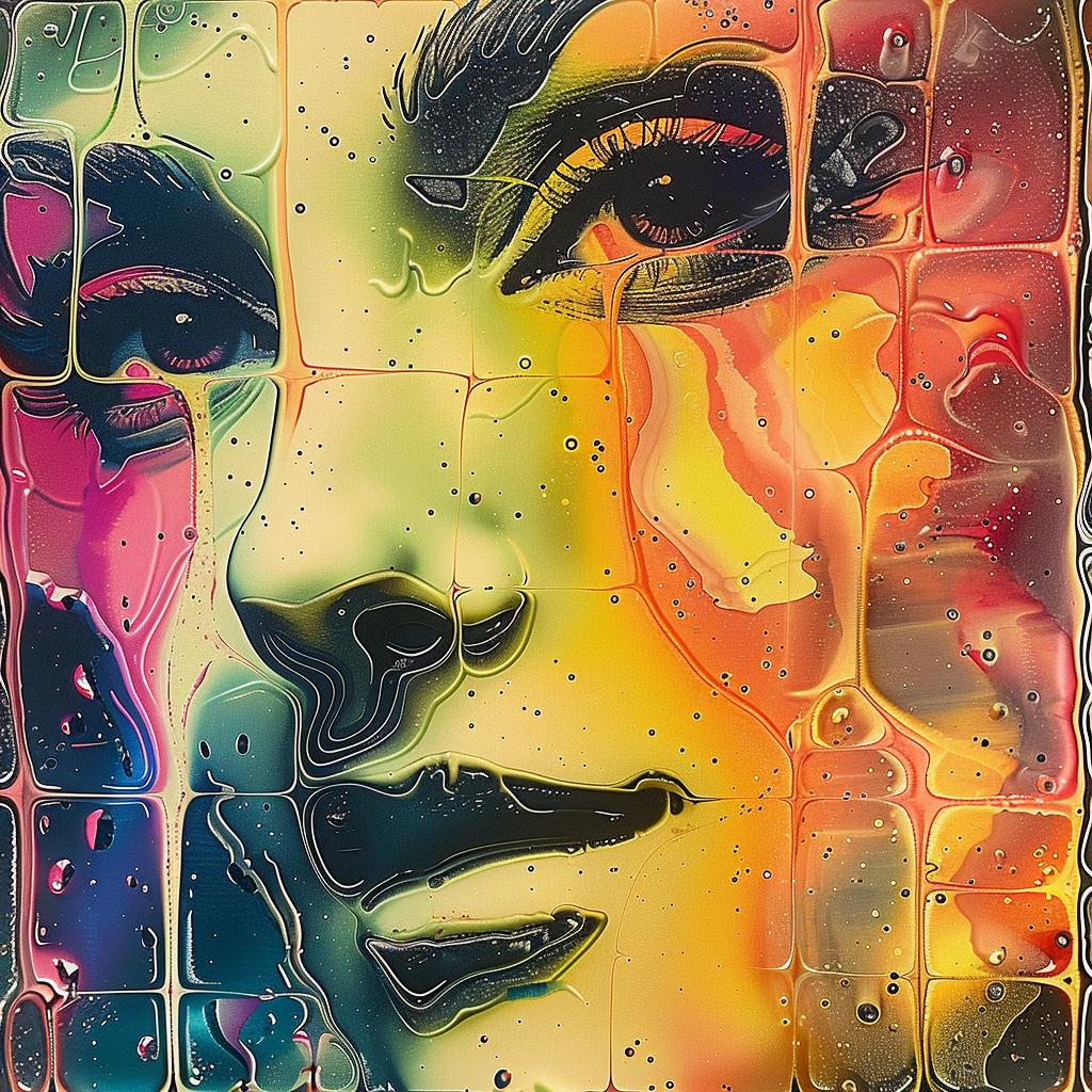 woman  face  painting  colorful  abstract  artwork  realism  creativity  expression  vibrant 950746