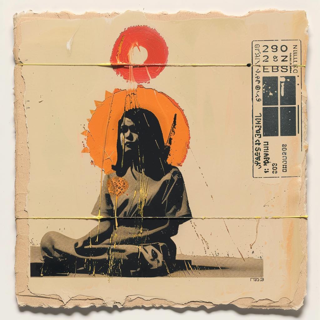 woman  painting  impasto  encaustic  occult  surreal  art  expression  sitting  unique 967163