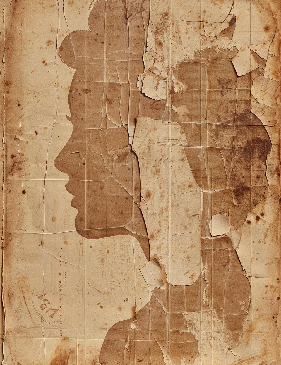 vintage  cardboard  profile  woman  paper  illustration  artwork  portrait  line  shape 962283