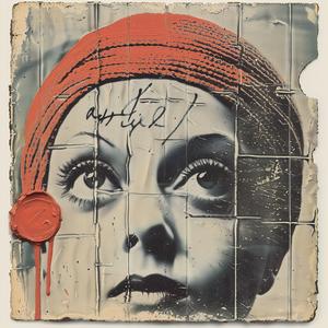 encaustic  painting  woman  redheadband  facepaint  colorful  abstract  stylized  vibrant  bold 1067809