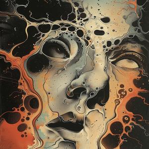 painting  woman  bubbles  colorful  abstract  chemigram  swirls  creative  artwork  modern 1061465