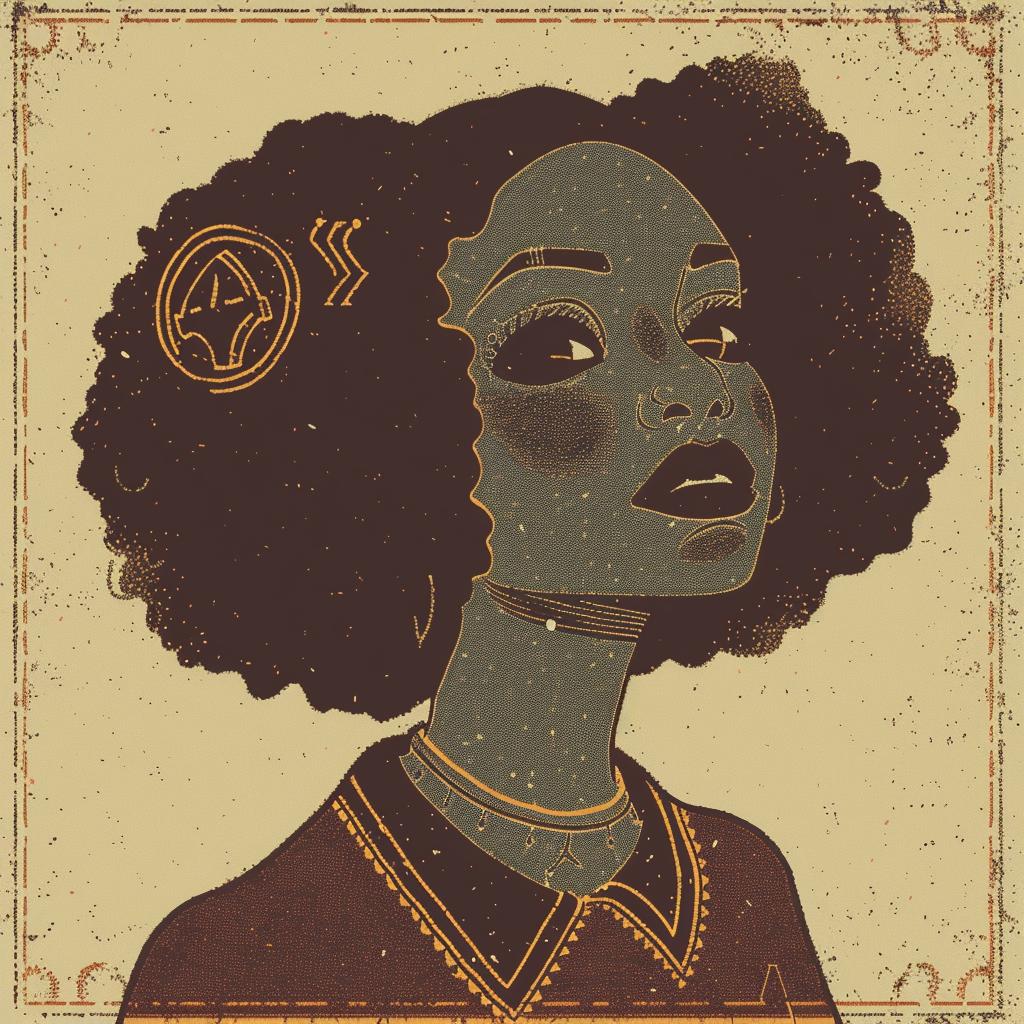 popart  portrait  africanamerican  model  afro  TroyBrooks  vintage  whitebackground  stylized  background 934842