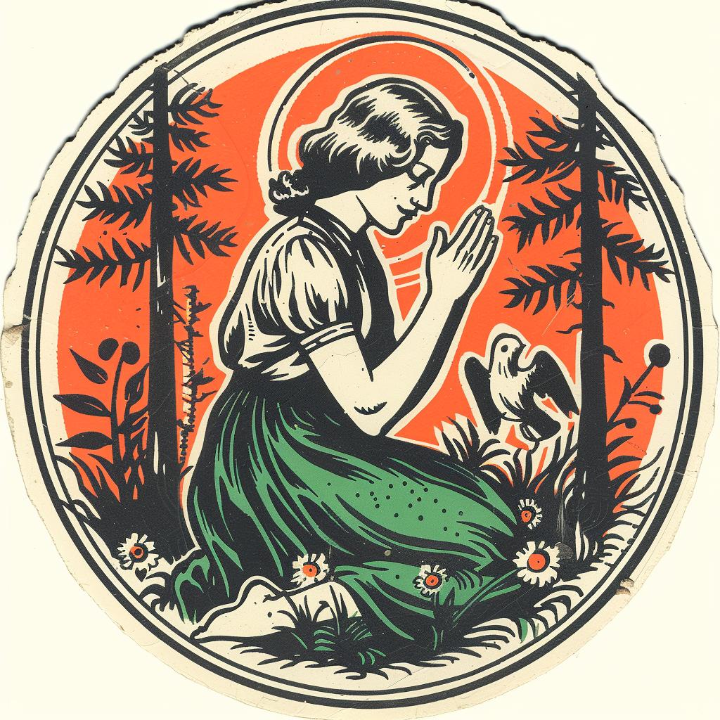 provocative  art  woman  praying  vintage  illustration  introspective  spiritual  dark  occult 932268