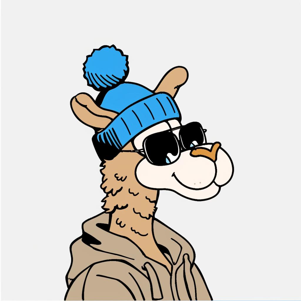 aggressive  streetwise  llama  sunglasses  hat  urban  cartoon  playful  fashion  character 958746