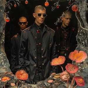 man  jacket  sunglasses  chromolithography  group  black  urban  mysterious  art  portrait 1049053