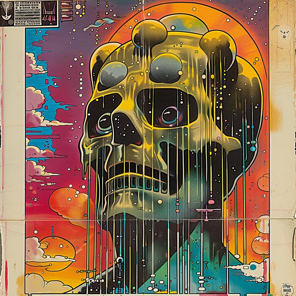 poster  skull  sun  vivid  design  graphic  colorful  art  illustration  style 1015426