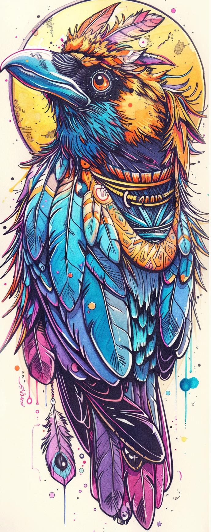 mythical  creature  blackbird  Kachina  Grim  Reaper  fantasy  dark  feathers  unique 941114