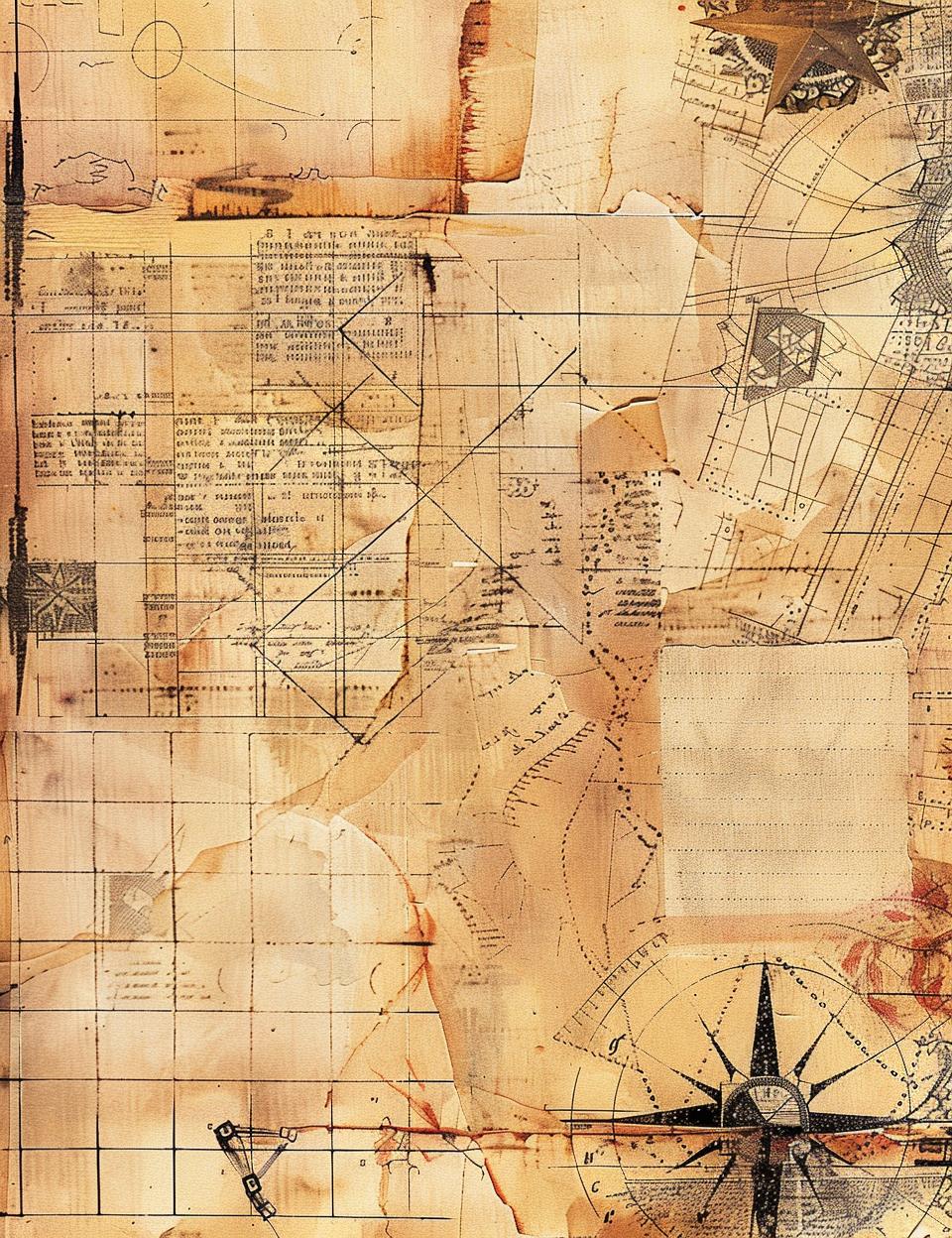 collage  old  maps  papers  vintage  stained  faded  patchwork  medieval  marginalia 961821