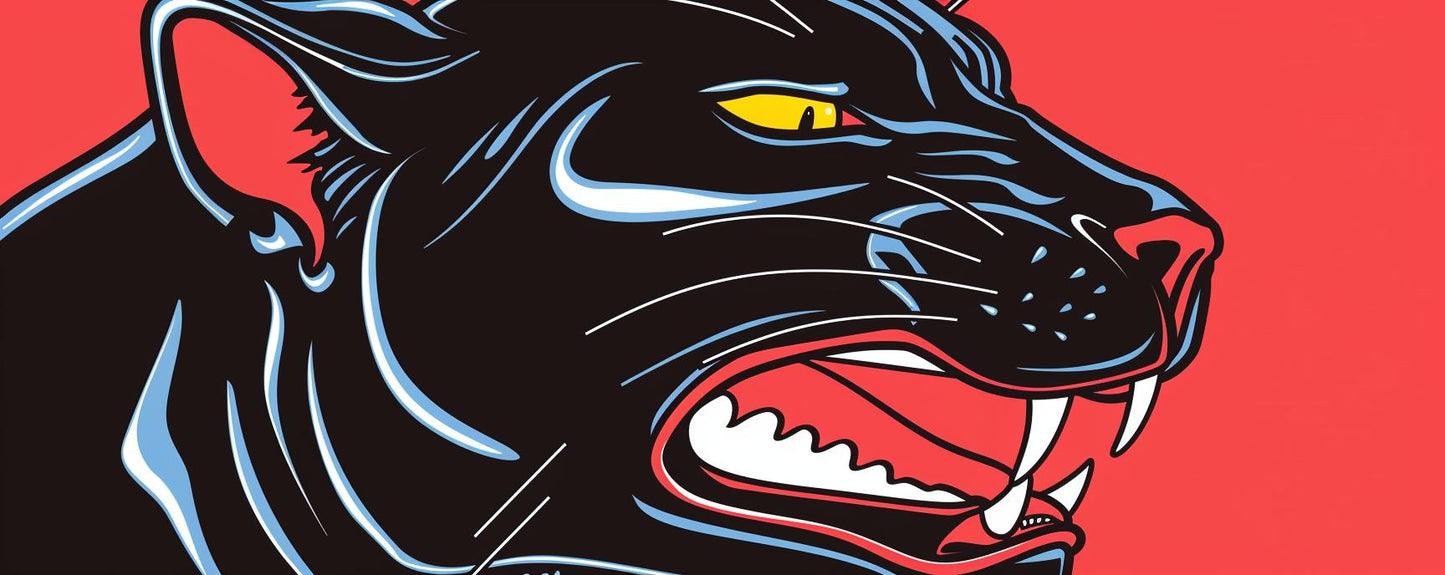 panther  mythical  snarling  profile  illustration  comics  Todd McFarlane  style  creature  artwork 934050