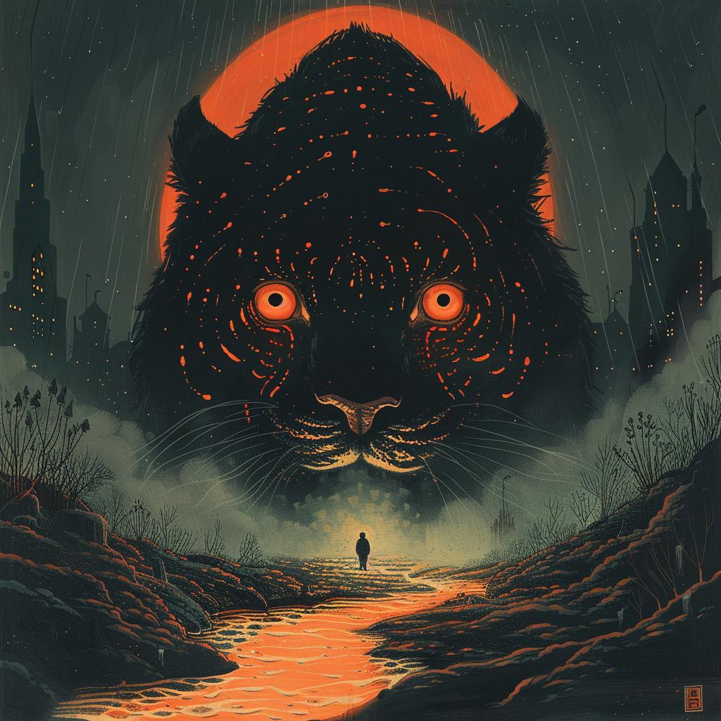 album  cover  tiger  city  dead  anthropomorphic  surreal  art  design  theme 963018