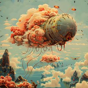 painting  flying  machine  sky  drama  colorful  imaginative  aeronautics  art  conceptual 1052322