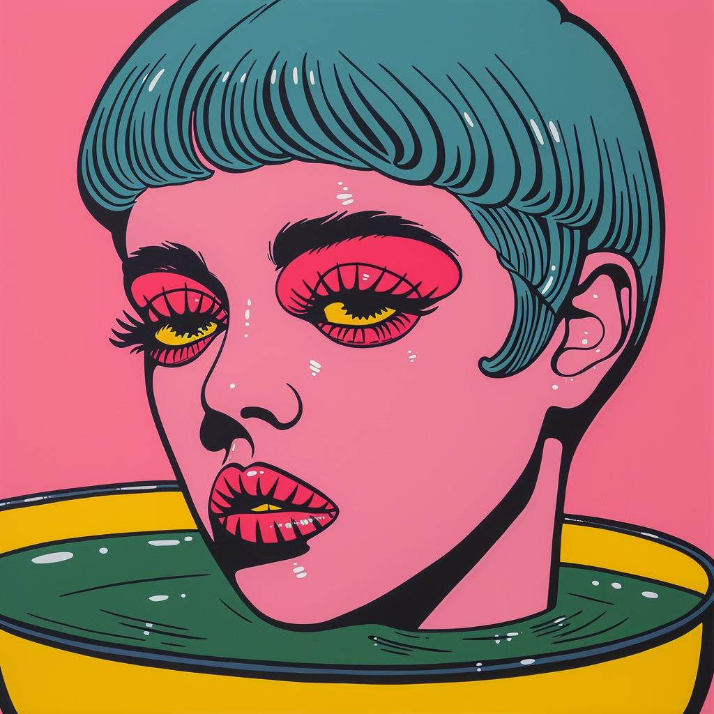 surreal  horror  woman  blue  eyes  pop art  painting  dark  unimaginable  crazy 972038