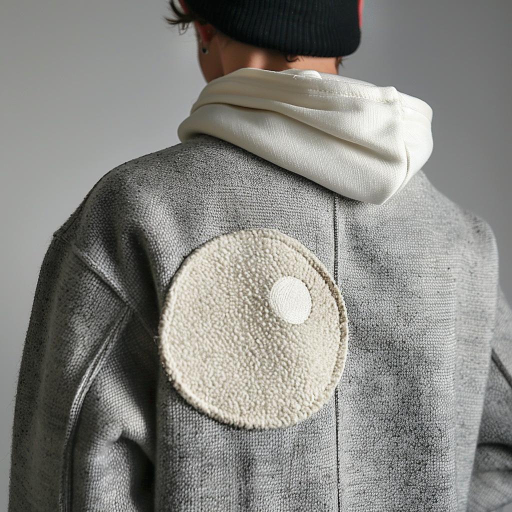 grey  hoodie  patch  streetwear  man  back  simple  minimalist  design  stylish 961481