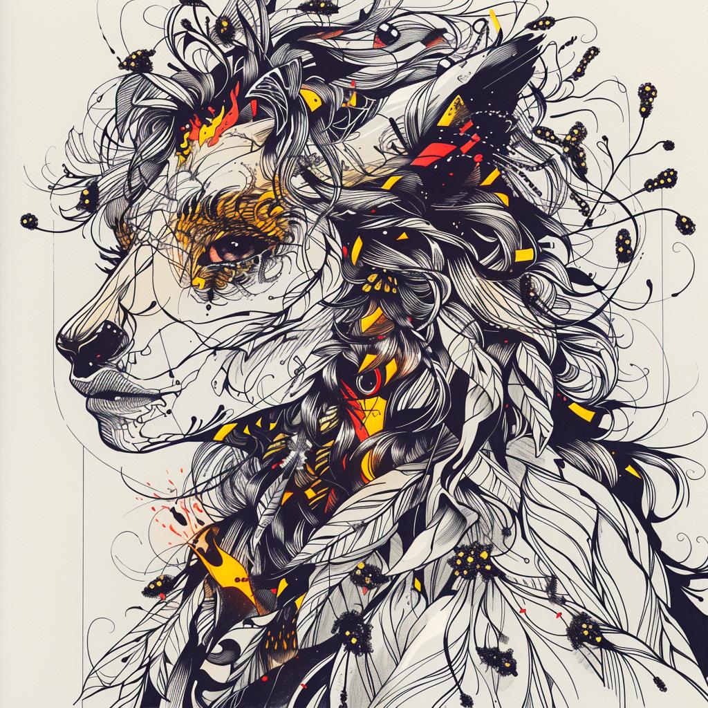 mythical  creature  hybrid  animals  fantastical  unique  lion  flowers  zoomorphic  fantasy 953118