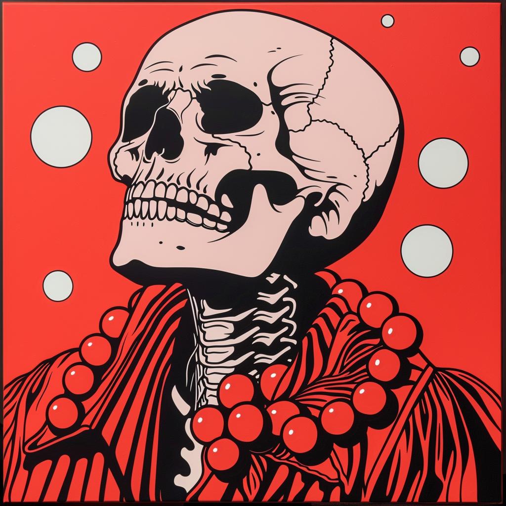 album  skeleton  horror  red  black  painting  dark  McFarlane  illustration  graphic 1024877
