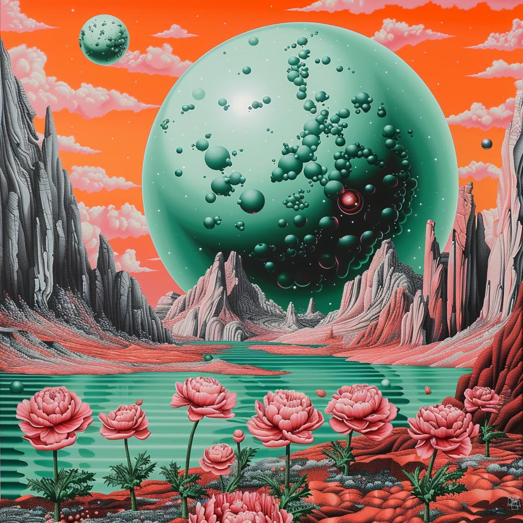 planet  flowers  landscape  galaxy  pulsar  quantum  sunrise  teal  orange  art 945122
