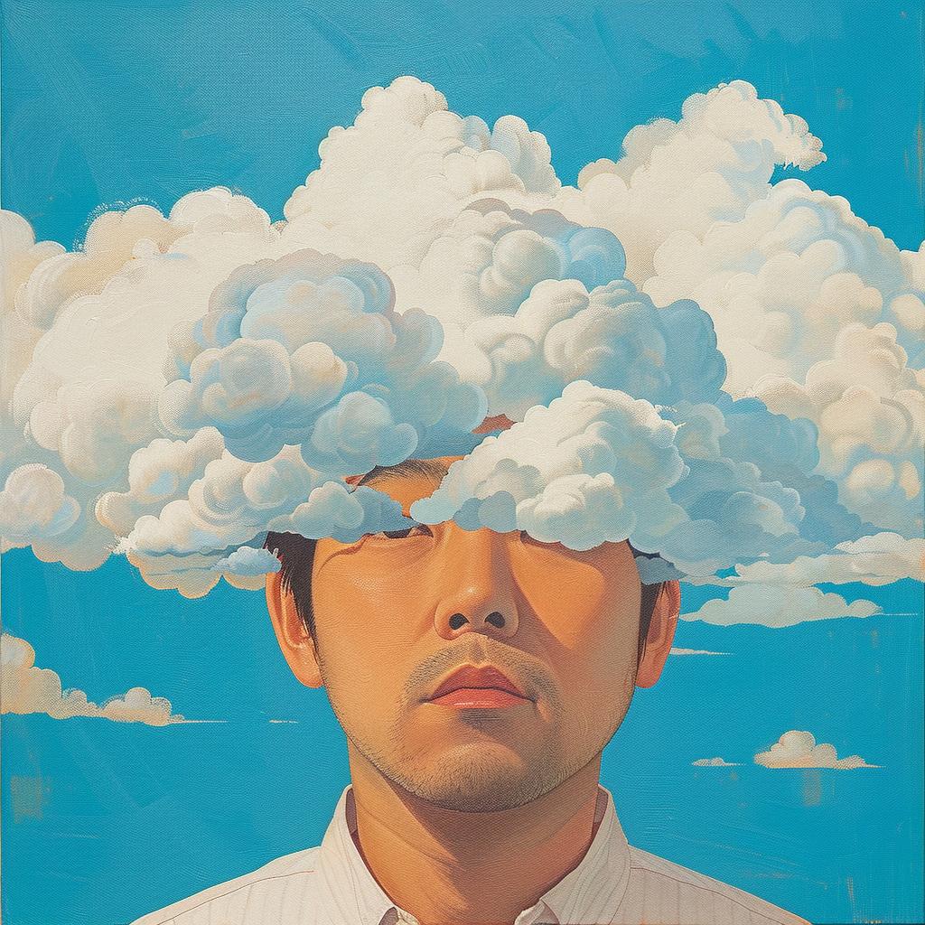 surreal  album  cover  clouds  man  asian-american  creative  artwork  conceptual  Joan 976529