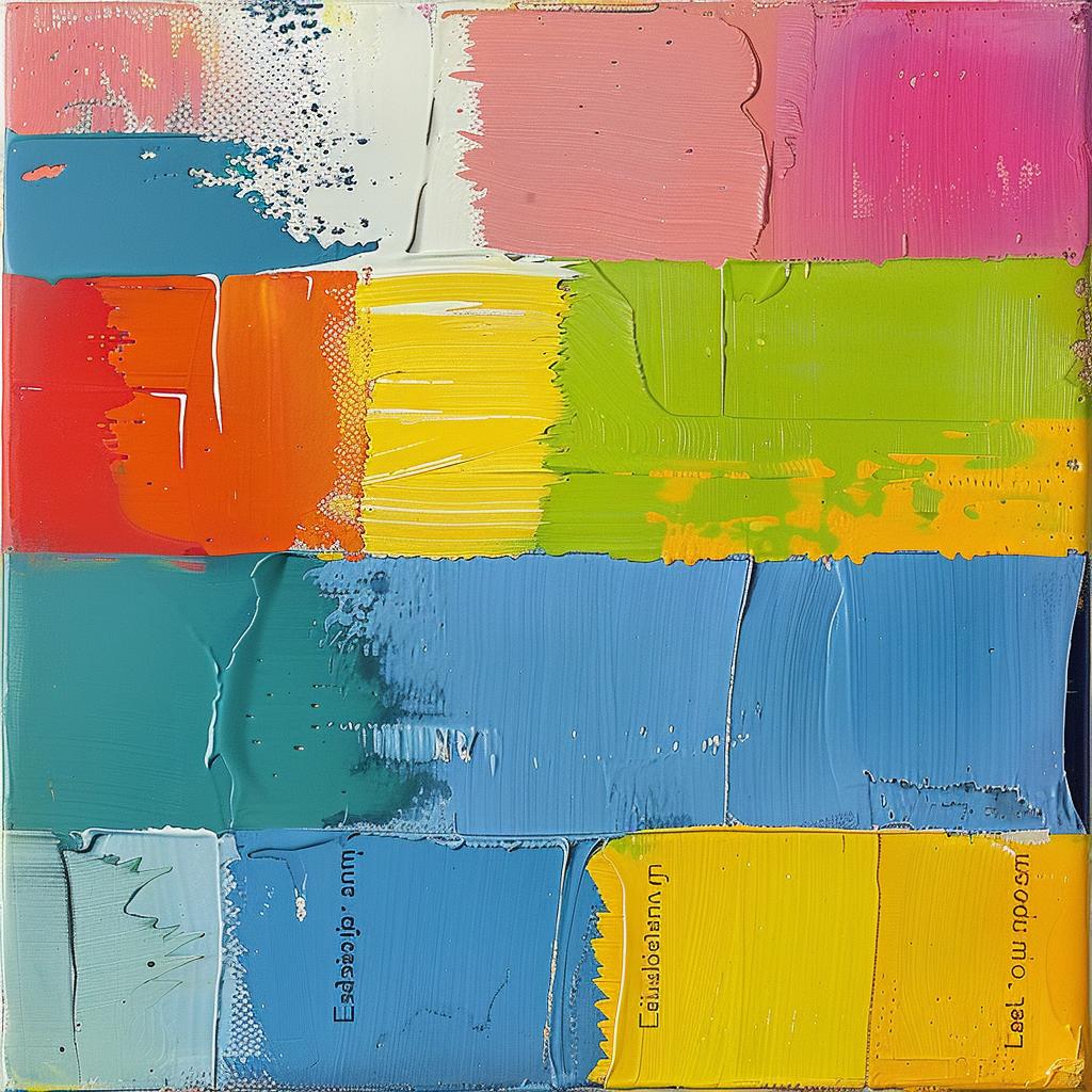 multicolored  paint  abstract  texture  encaustic  impasto  vibrant  artistic  color  expression 963669