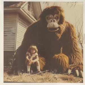 Polaroid  photos  monster  1974  spooky  vintage  creature  childhood  fear  memory 1074344