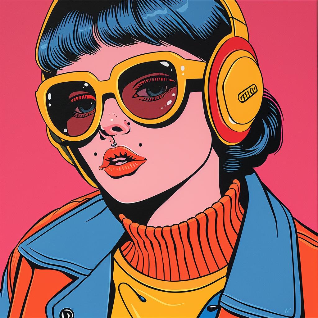 album  cover  FLCL  Jamie  Hewlett  pop  art  canvas  print  illustration 1024612