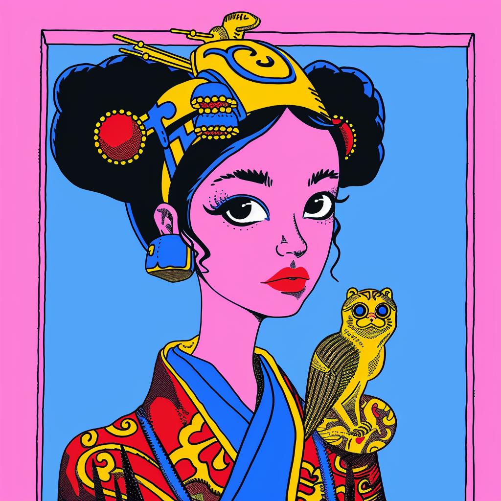 Japanese  lifestyle  poster  woman  owl  oriental  clothing  culture  art  nature 1021424