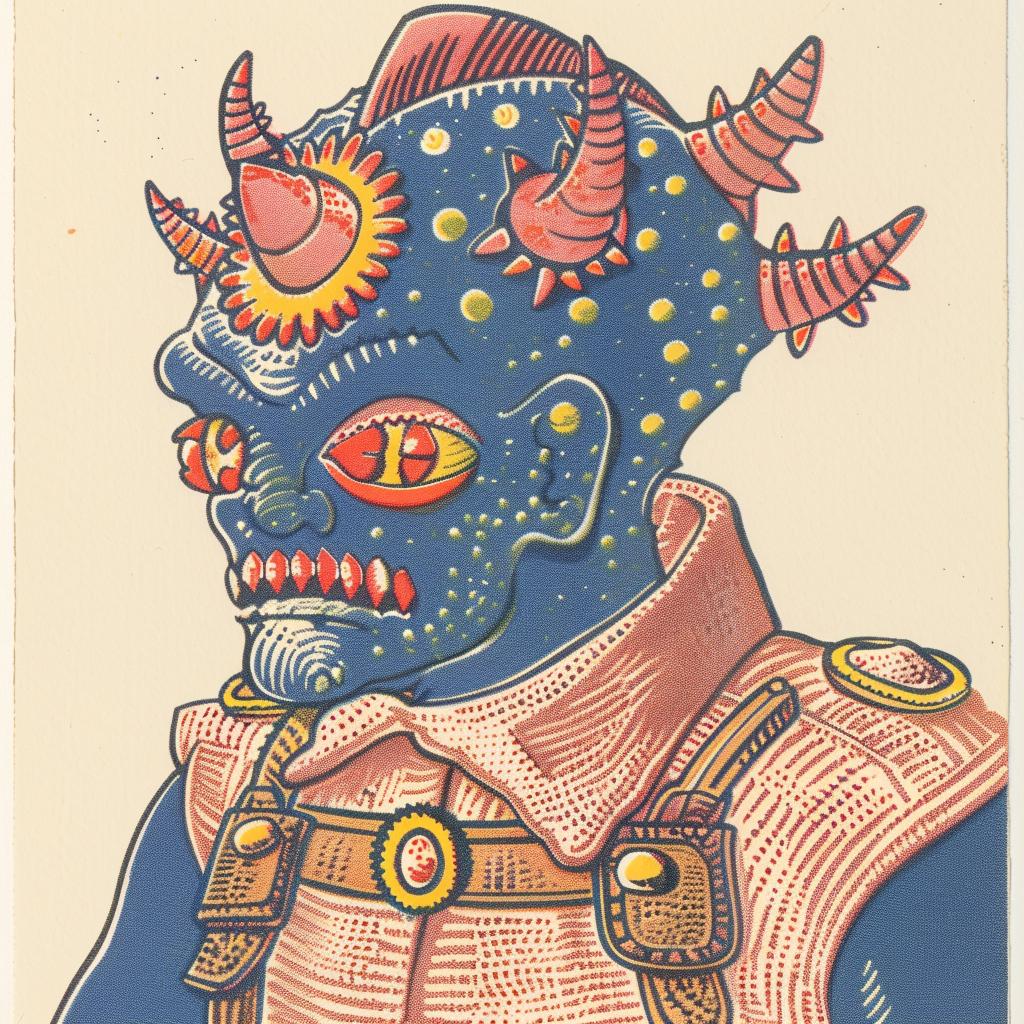 futuristic  horror  monster  drawing  man  horns  hat  surreal  creepy  illustration 945323