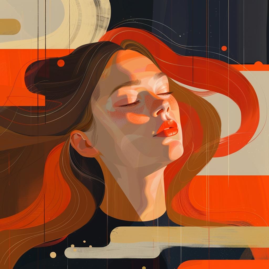 audrey  kawasaki  retro  futurism  encaustic  impasto  woman  beautiful  colorful  artistic 944240