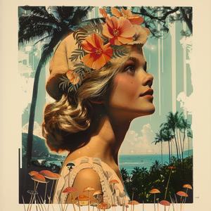 woman  flowers  hair  hat  portrait  chromolithography  colorful  illustration  art  nature 1056887