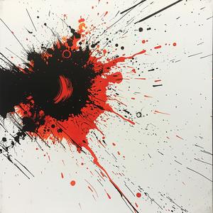 minimalist  risography  red  black  splatter  abstract  encaustic  paint  explosion  dark 1062419