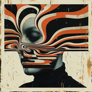woman  face  black  orange  design  symbolist  album  cover  risograph  art 1079518