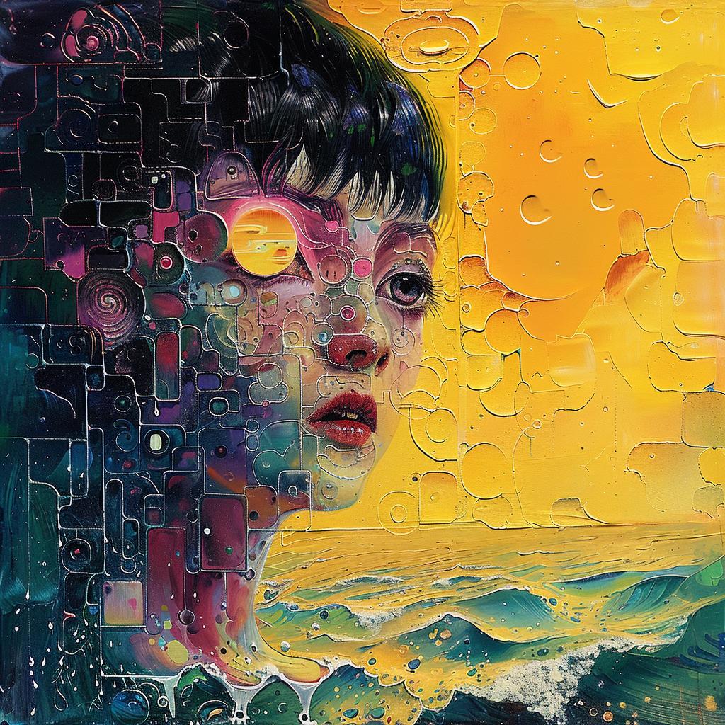 painting  woman  sun  background  colorful  artistic  modern  abstract  expression  vibrant 950763