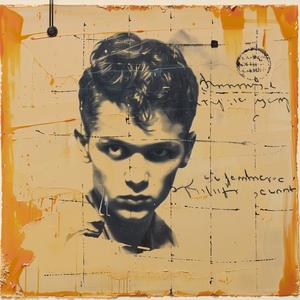 encaustic  painting  man  black  hair  white  shirt  ToddWhite  RichardAvedon  PaulPope 1064205