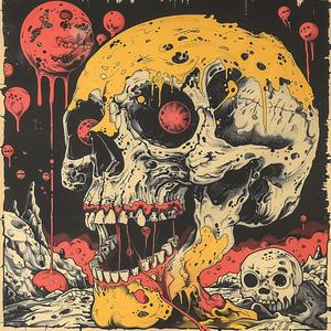 album  cover  surreal  skull  blood  poster  symbolist  chaos  art  illustration 1078139