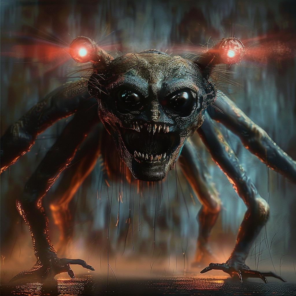 alien  dark  glowing  creature  spooky  fantasy  surreal  night  scary  childhood 1028464
