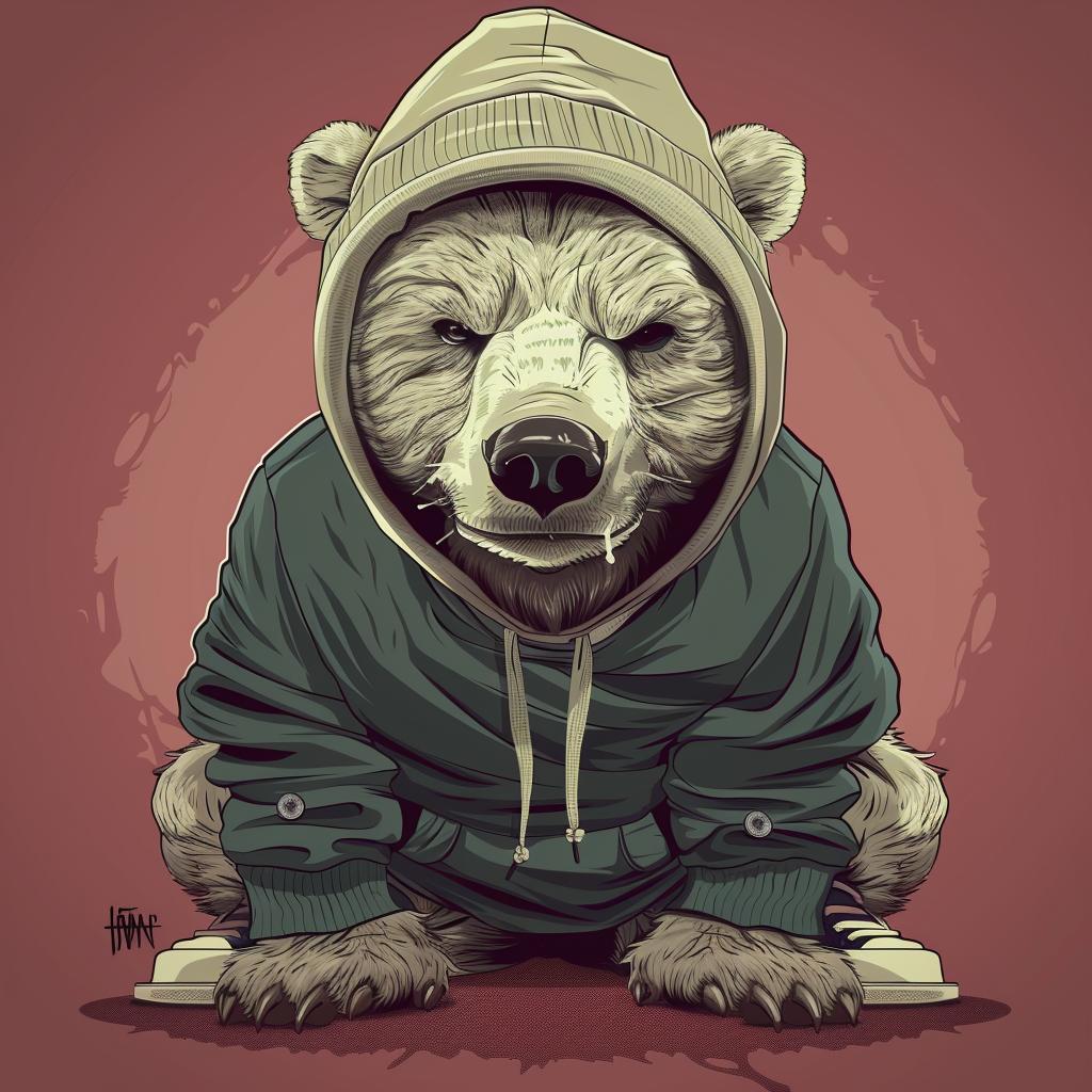 bear  hoodie  sneakers  streetwise  aggressive  hip-hop  minimal  cartoon  culture  urban 956338