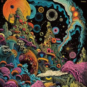 surreal  artwork  psychedelic  painting  symbolist  hyper-realistic  risograph  album  cover  design 1079179
